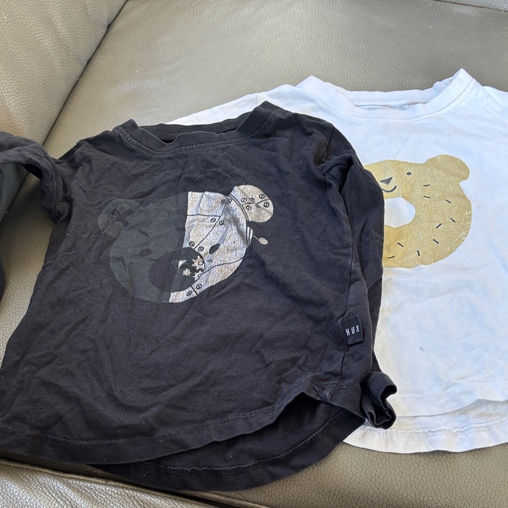 Huxbaby Black and White Long Sleeve Tees